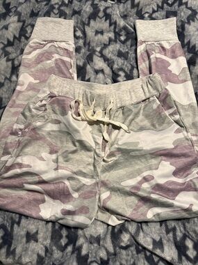 Boutique Camo Jogger Bottoms